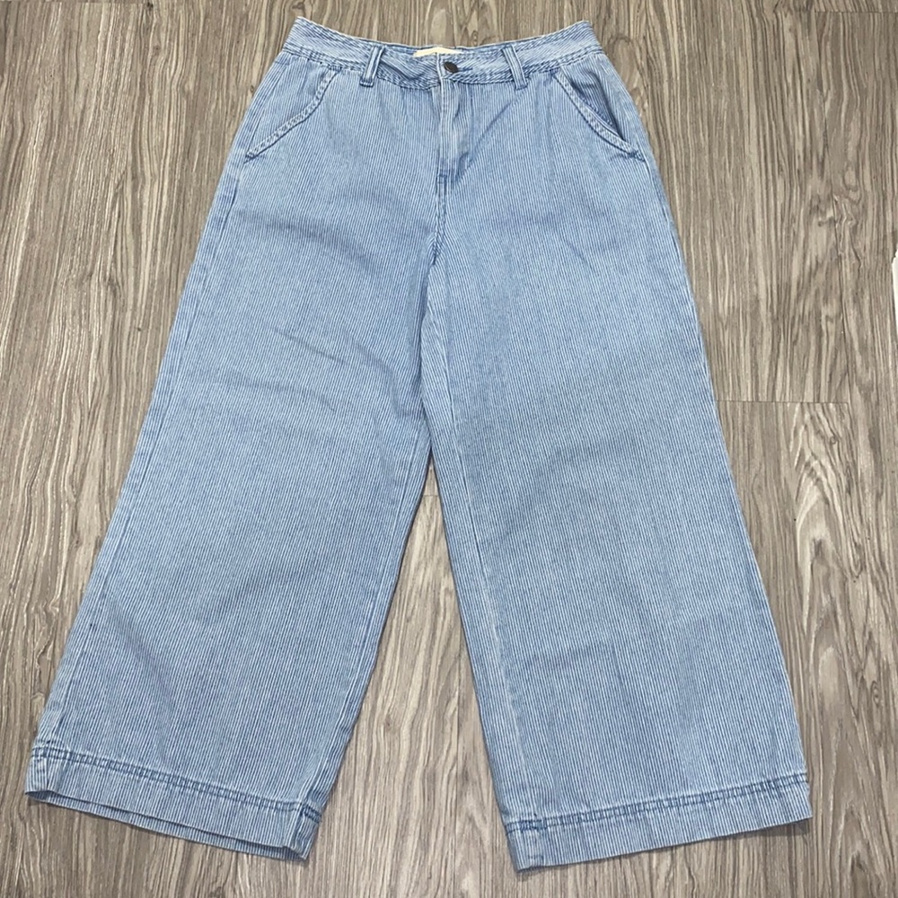 B by Boulevard Pinstripe Denim Pants